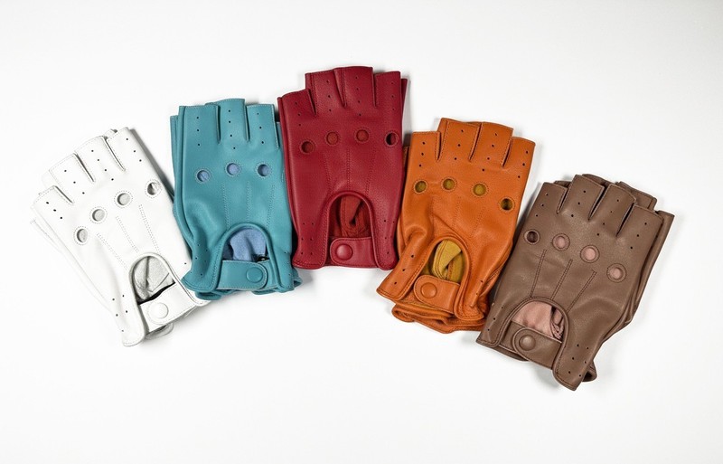 Fingerless 100% Genuine Leather Driving Gloves Chauffer Swift Wears gallery