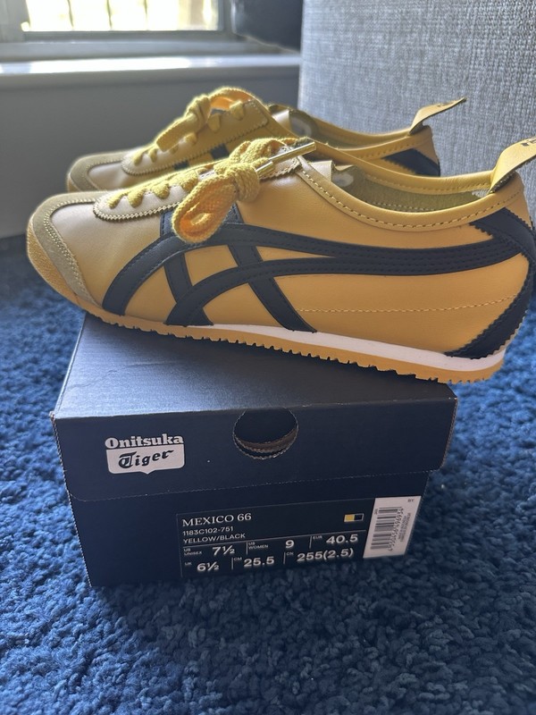 Onitsuka Tiger Mexico 66 Yellow/Black Low Top Lace-Up Sneaker Kill Bill Edition