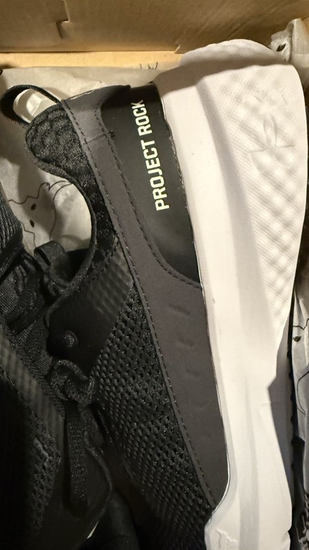 Under Armour Project Rock BSR 5 Dwayne Johnson Mens Black & White 3028296 10.5 gallery