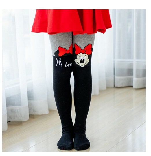m GIRL MINNIE SOCKS AUTUMN WINTER SPRING BABY TIGHTS