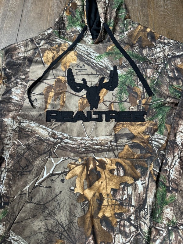Realtree Camo Hoodie Men’s L Hunting Pullover Deer Logo gallery