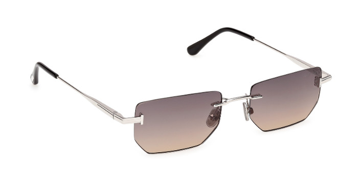 Tom Ford ETHAN-02 FT1355 16B Shiny Palladium/ Gradient Smoke Men's Sunglasses gallery