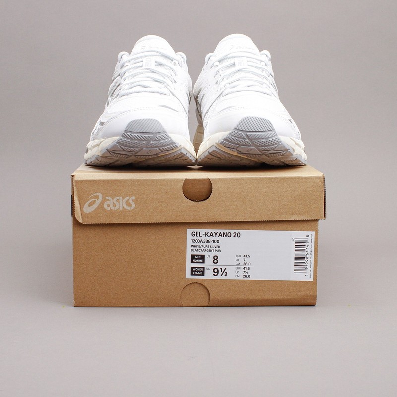 Asics Sportstyle Gel-Kayano 20 White Pure Silver Running Men Shoes 1203A388-100 gallery