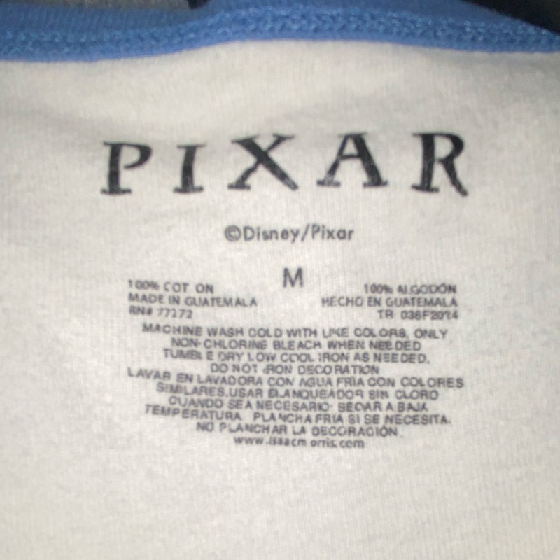 Pixar Monsters University MU Ringer Graphic Logo Crew Neck T-Shirt Men's M gallery