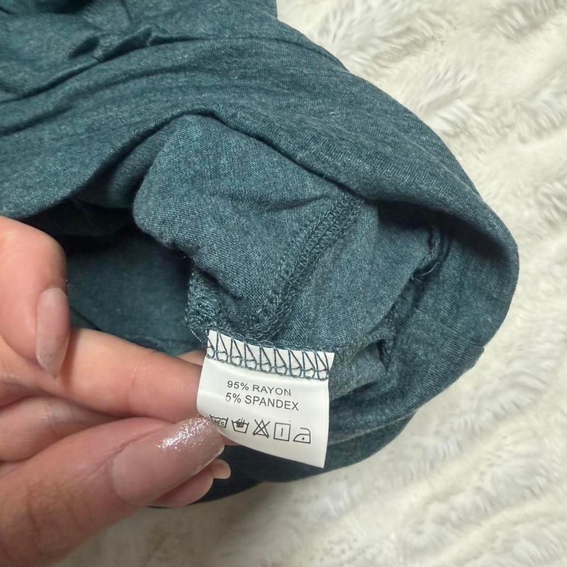 Women’s Teal Long Sleeve Relaxed Shirt - Size 28W gallery