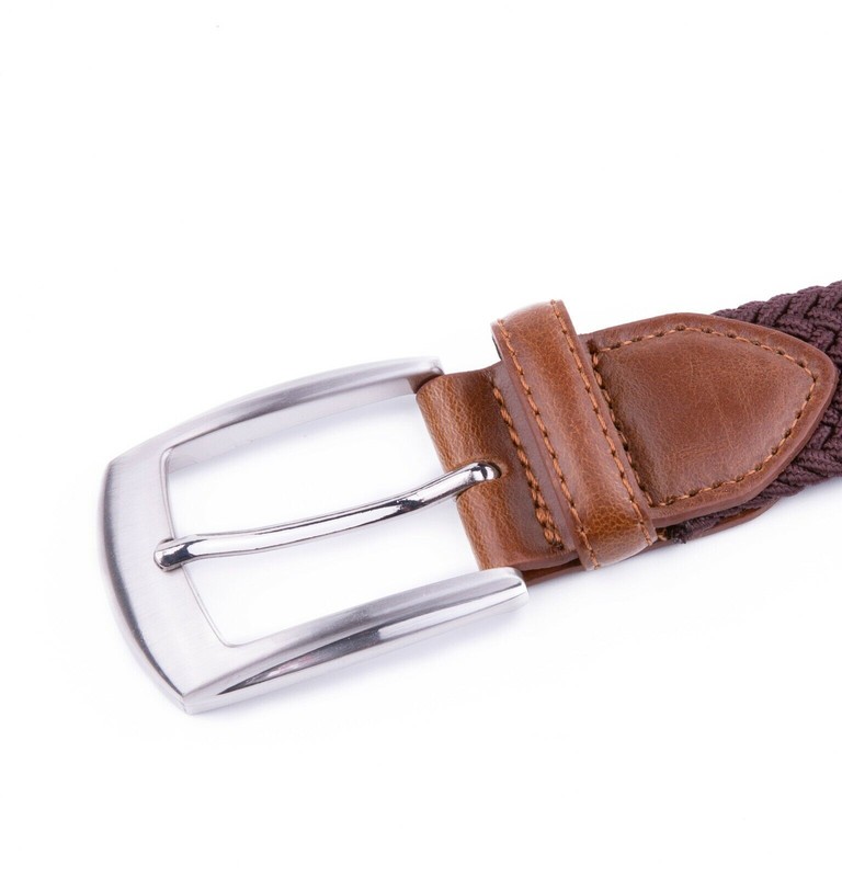 Elastic Fabric Braided Belt,Enduring Stretch Woven Belt for Unisex Men/Women/Jun gallery
