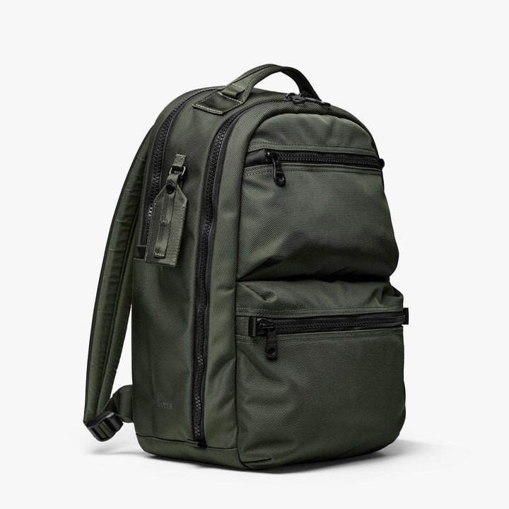 Pioneer Carry DURATION Pack 2.0, Forest Green, 22L w/Laptop Sleeve, Luggage Tag
