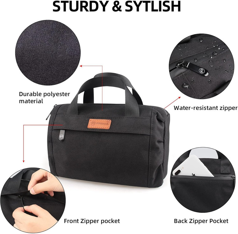 Smell Proof Pouch, Black Large Smell Proof Bag with Carbon Lined 9”X4”X5” gallery
