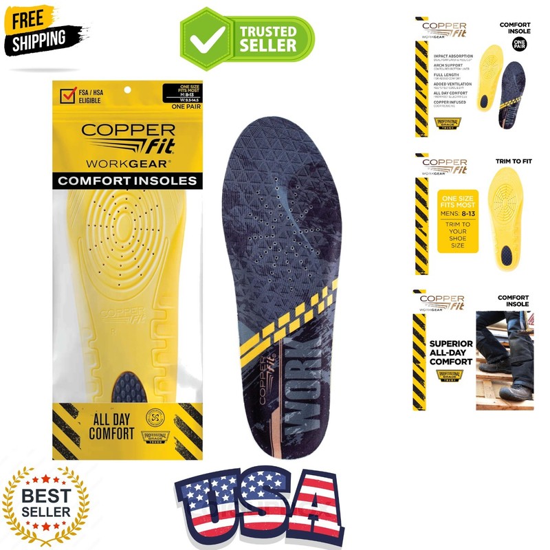 Unisex Work Gear Comfort Insoles