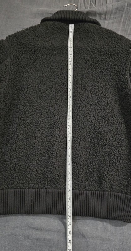 COS Men's Black Teddy Jacket W/ Funnel Neck gallery