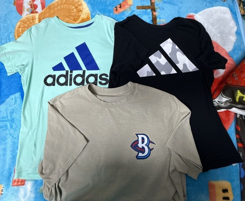 Adidas Boys Graphic T-Shirt Bundle – Camo, Logo, and Sports Graphics (3-Pack)