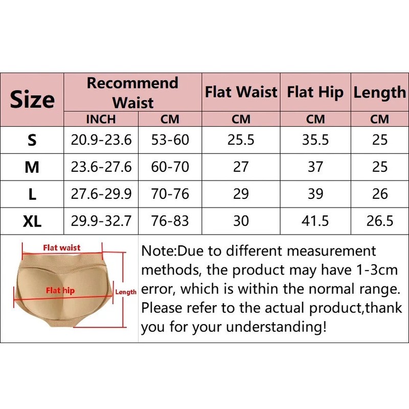 Women Seamless Padded Panties Butt Lifter Hip Enhancer Panty Shapewear-Underwear gallery