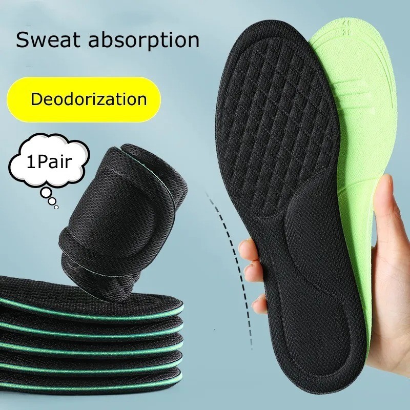 6/2/1Pair Men Shoes Insoles Orthopedic Memory Foam Sport Support Feet Soles Pad