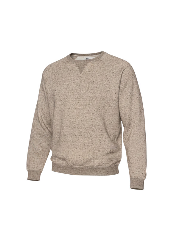 DSG Men’s Melange Fleece Raglan Crewneck Sweatshirt