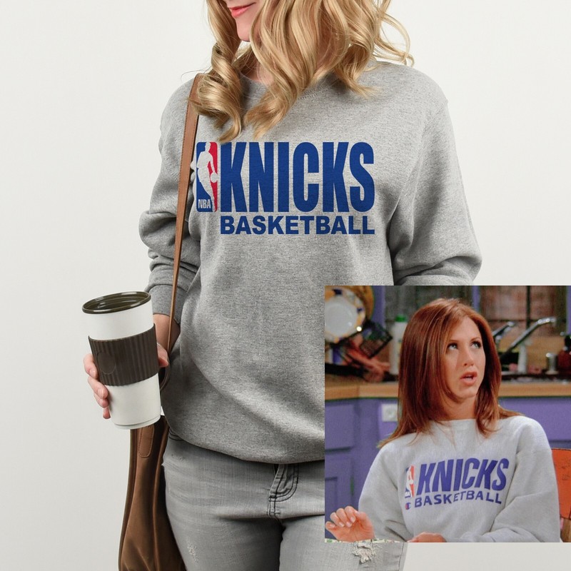 Rachel Green Knicks Basketball Sweatshirt Friends Merch Basketball Sweater gallery