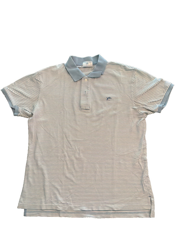 southern tide the skipjack polo blue striped