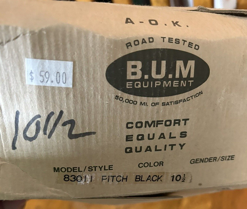 BUM Equipment AOK Black Tennis Pair of Shoes – Size 10 1/2 – New with Box