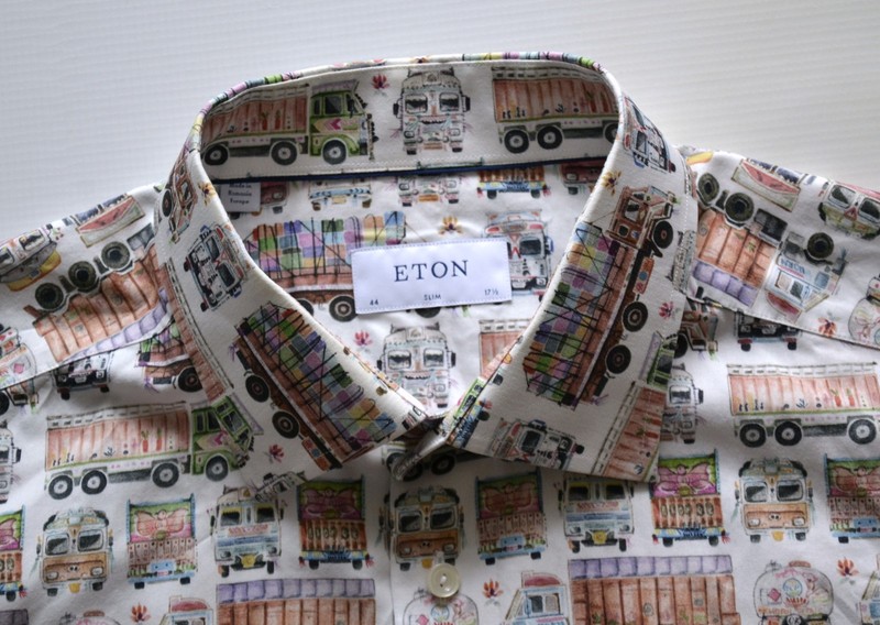 Eton slim twill men’s shirt men’s shirt size 44/ 17.5″ Truks/trucks