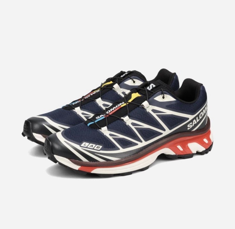 SALOMON XT-6 Maritime Blue Black Fiery Red L49105400 Men’s US10 28cm