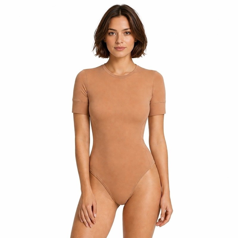 SKIMS Summer Mesh T-Shirt Bodysuit Sienna Womens Large
