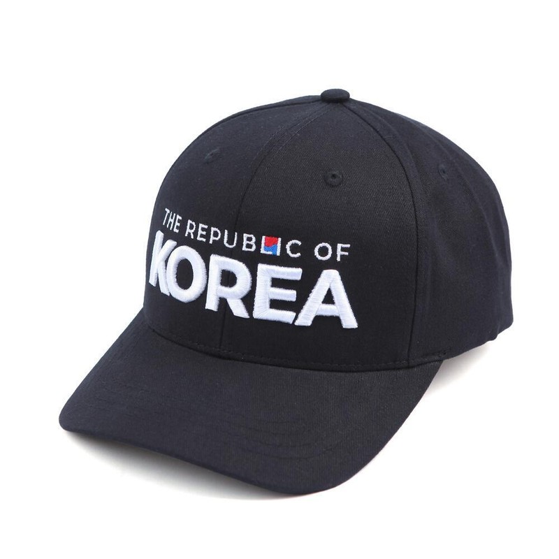 The Republic of Korea 3D Embroidery 6 Panel Baseball Cap Hat Cotton 100%