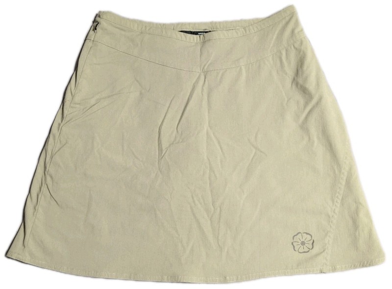 Outdoor Research Skort Womens Medium Beige Hiking Travel Stretch Lined Skirt