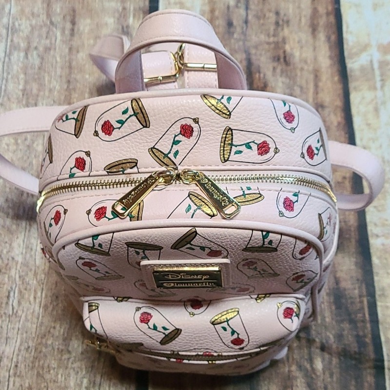 Rare OG Loungefly enchanted roses mini backpack vintage heart tag collectors gallery