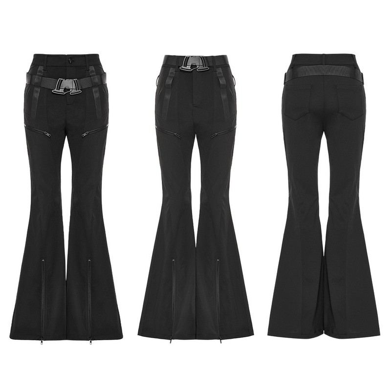 Punk Rave Splicing flarde cargo pants women OPK-514XCF-BK gallery