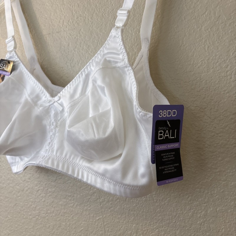 Beauty by Bali Womens Size 38DD Classic Support Wirefree Bra DFB820 White NEW gallery