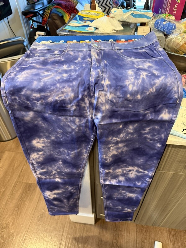 Brandon Thorne Lightweight Tye Die Pants Blue/Purple Colorway Size Men’s 30 NWOT