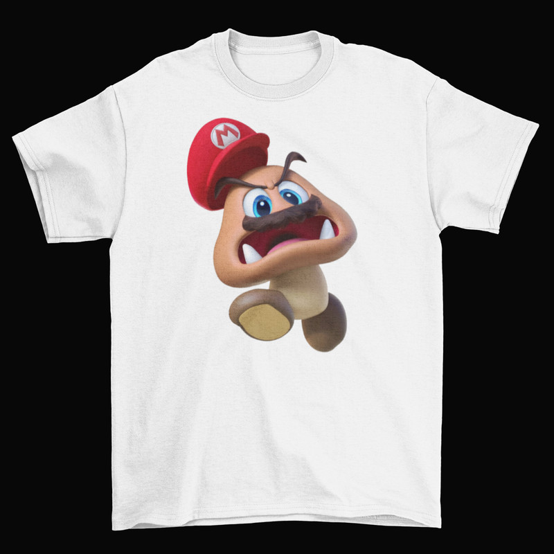 Super Mario Odyssey Goomba T-Shirt Unisex Funny Adult Nintendo Switch Sizes New