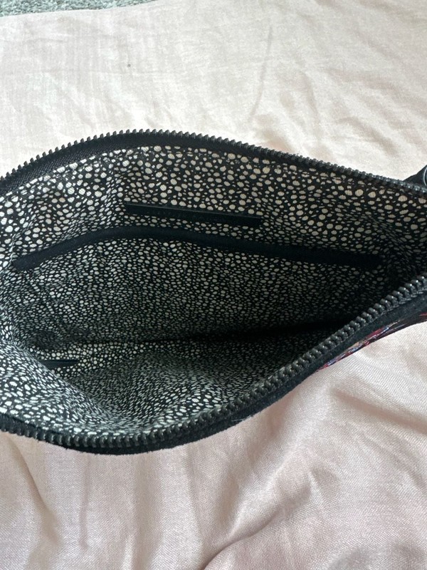 Halogen Silver Pebbled Leather Crossbody Bag with Tassel gallery