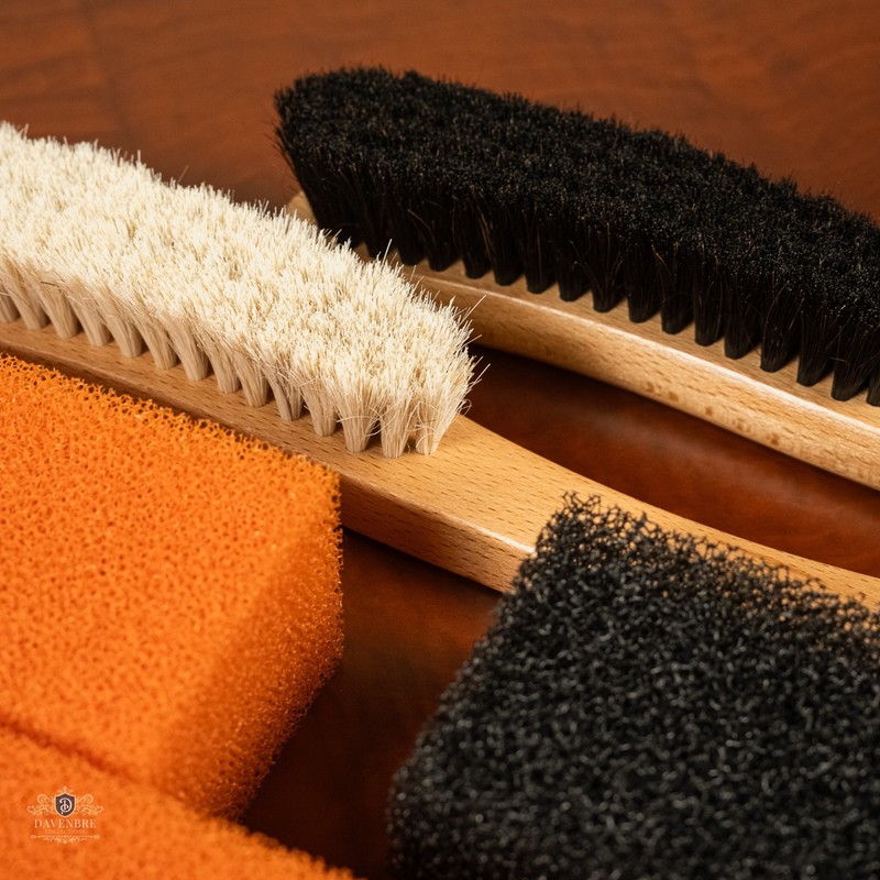 Horsehair Fur/Wool Felt Hat Brush + Cleaning Sponge Kit – Fedora & Western Care