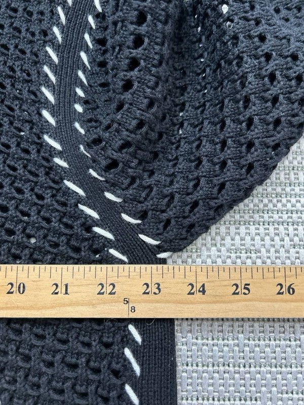 Varley Sweater Womens Large Black Cotton Knit Pullover gallery
