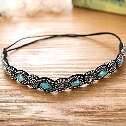 5pcs Hairbands for Women, 5 Rhinestone Beaded Headbands, Head Bands for Women... gallery