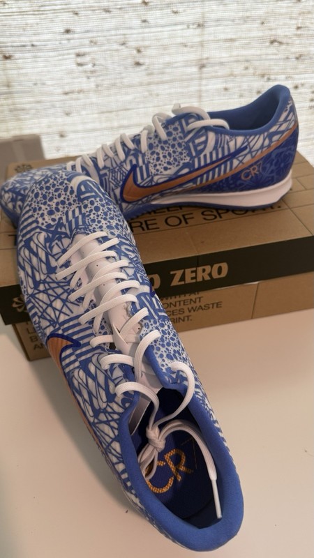 Nike Zoom Mercurial Vapor 15 Academy IC Azulejo Shoes Blue White Copper NIB