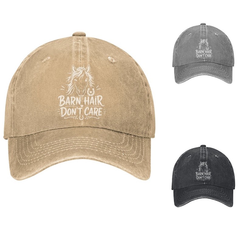 Barn Hair Dont Care Baseball Cap Horse Dad Hat Adjustable