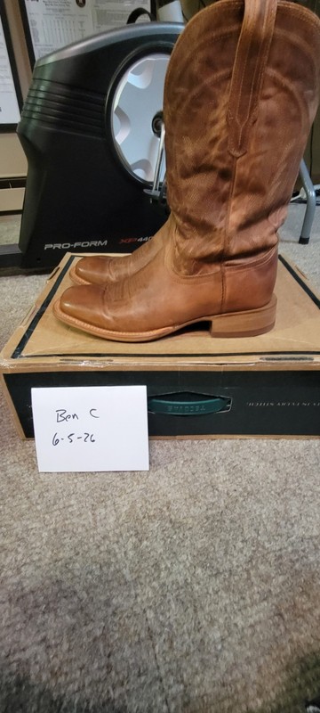 Tecovas The Doc Mens Size US 10D Scotch Goat Leather Square Toe Cowboy Boots