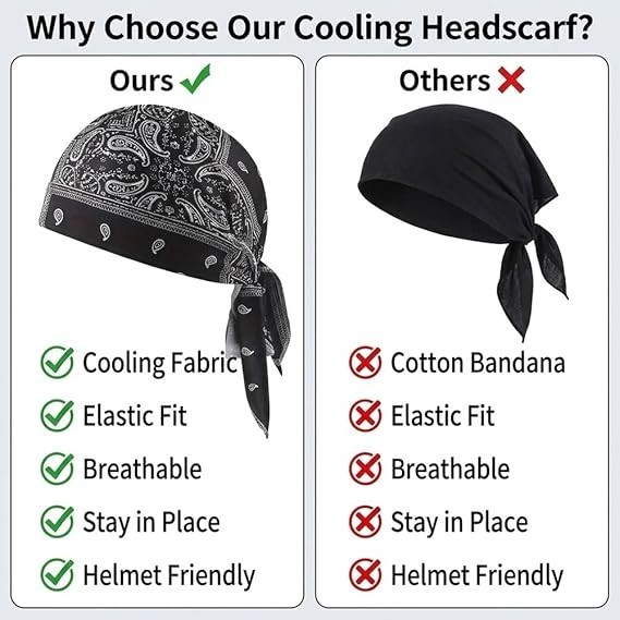 5x Elastic Motorcycle Wrap Biker Du Bandana Paisley Doo Rag Head Skull Cap Durag gallery