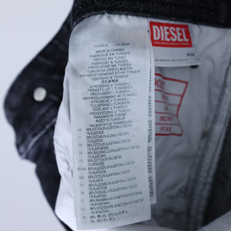 Diesel Mens Jeans 1979 Sleenker Trousers Skinny Leg Low Rise Black Size NWT gallery