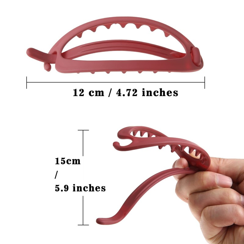 6Pcs Matte Oval Hair Claw Clips - Strong Hold, No Slip Grip for Thick & Thin Hai gallery
