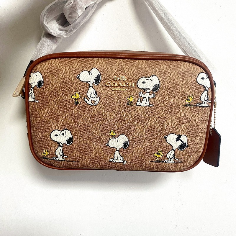 Coach X Peanuts Jamie Camera Bag In Signature Canvas With Snoopy Print CBM27 NEW gallery