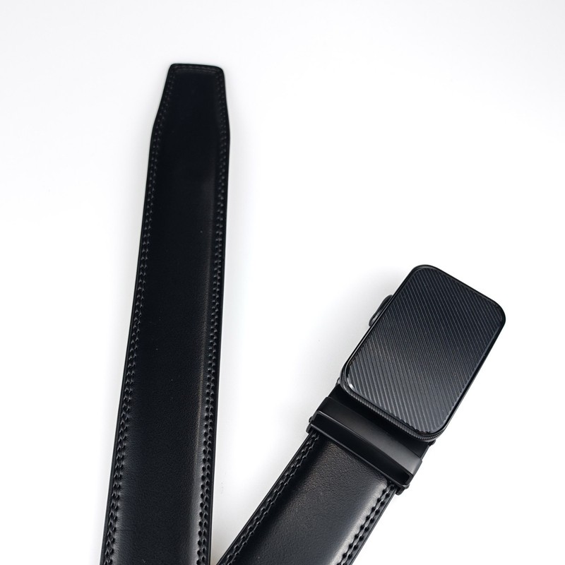 Microfiber Leather Mens Ratchet Belt Belts For Men Adjustable Automatic Buckle gallery