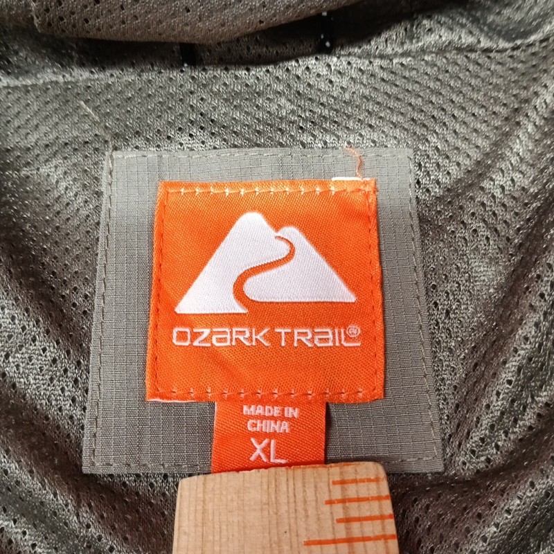 NWT Ozark Trail Windbreaker Jacket Men's XL Taupe Falls Zip Pockets Hooded gallery
