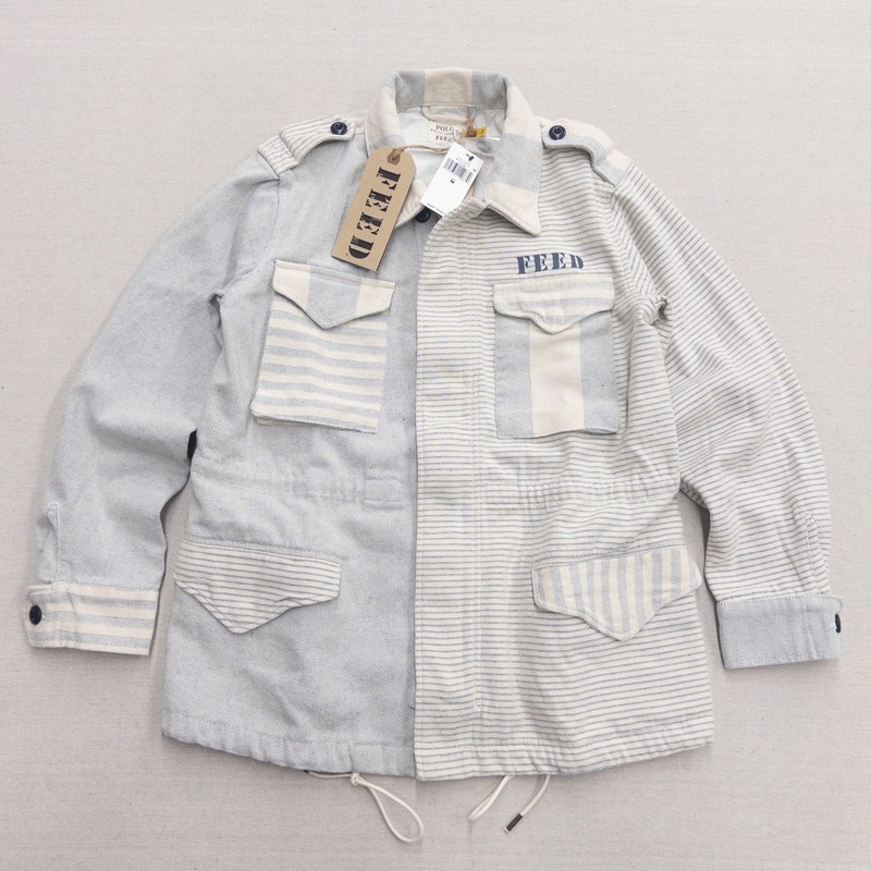 Polo Ralph Lauren FEED Patchwork Utility Field Jacket Women’s M NWT