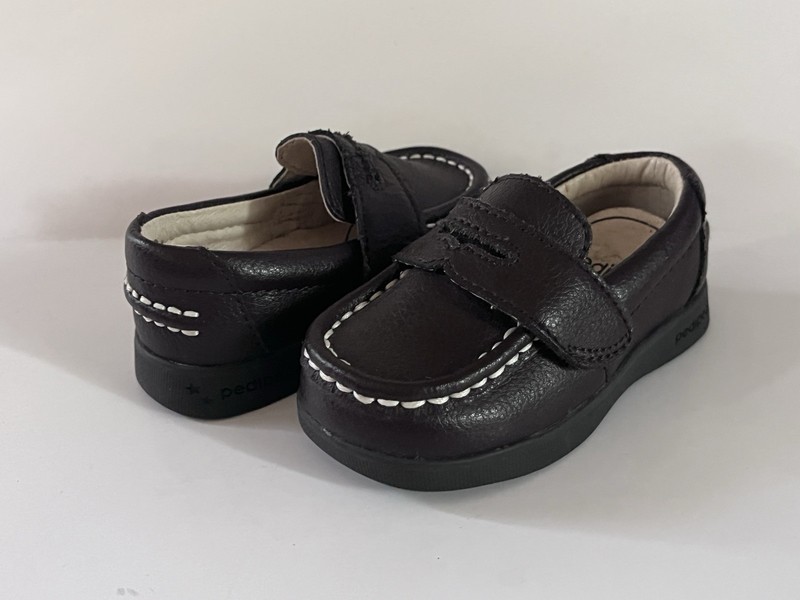 Pediped Charlie Brown Leather Penny Loafer Toddler Size 4.5-5 Dress Shoes