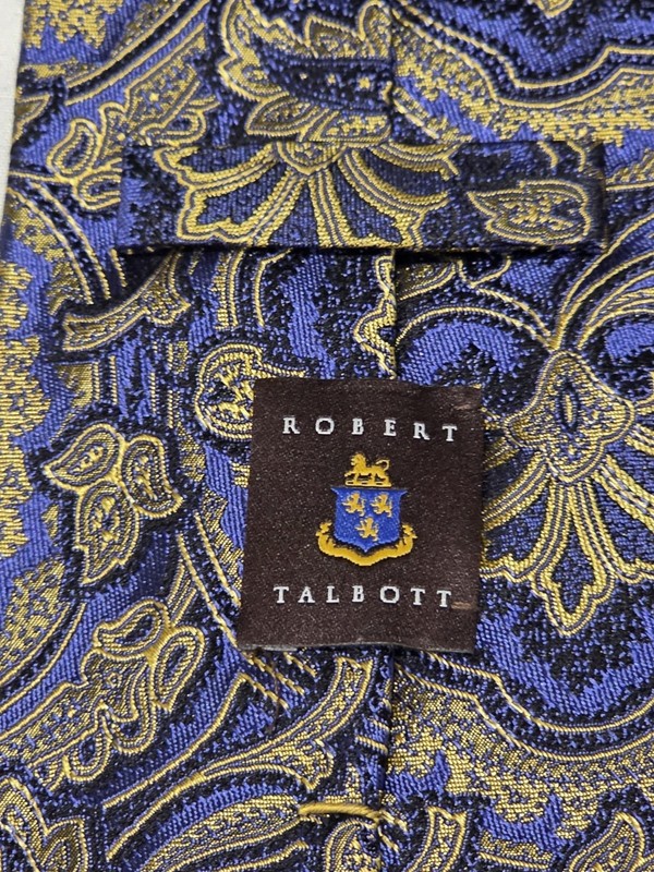 ROBERT TALBOTT Best Of Class Hand Made in USA Men’s Dress Tie Multicolor Silk