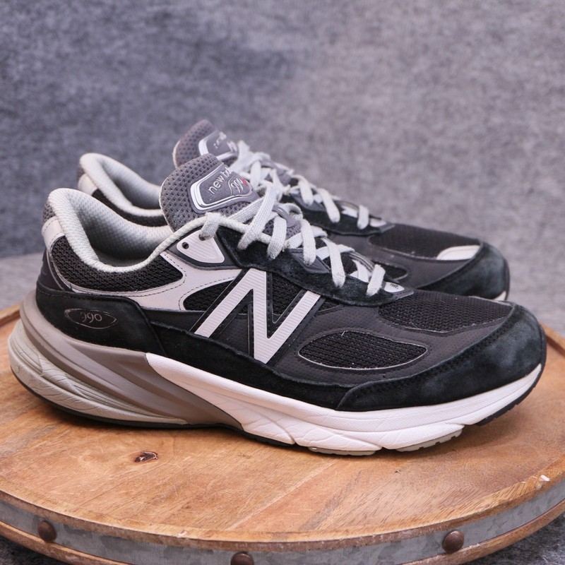 New Balance 990v6 M990BK6 Mens Size 9.5 2E Wide Black Gray Running Shoes Comfort