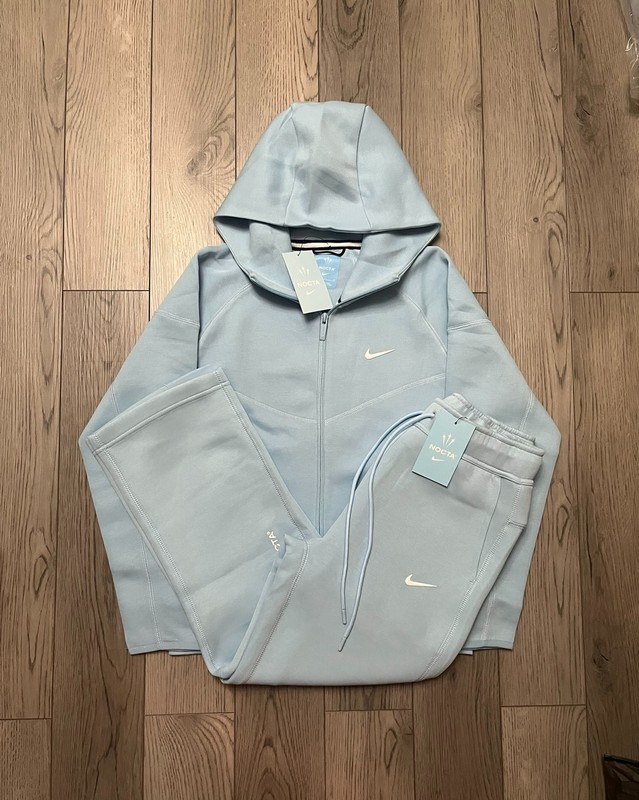 Size Medium – Nike X Nocta Sky Blue Full-Zip Hoodie & Joggers Set FREE SHIPPING