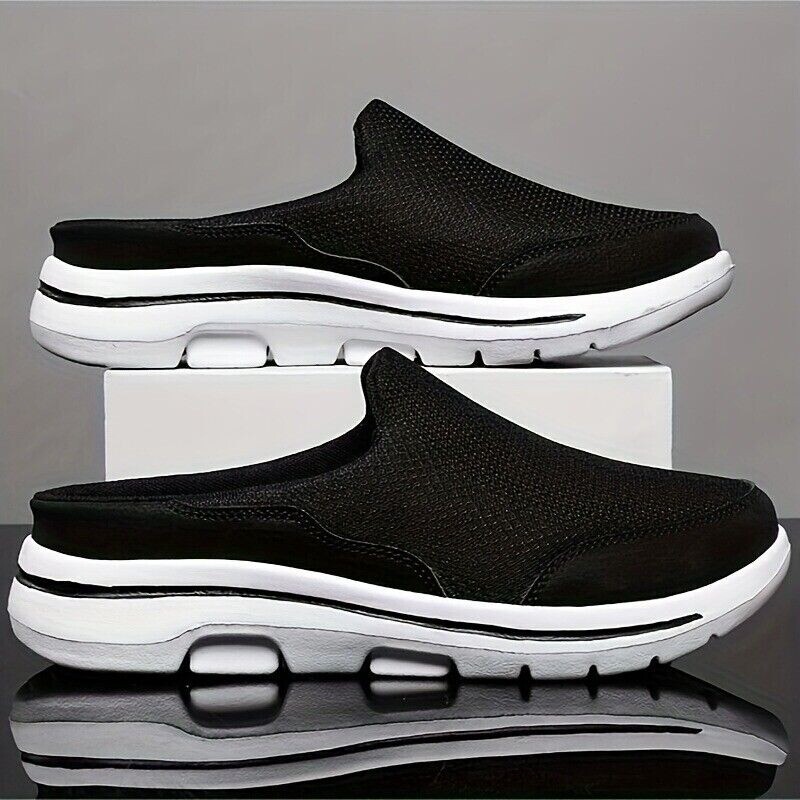 Men's Slip-on Mules Half Sneakers Casual Walking Shoes Outdoor Backless Sneakers gallery